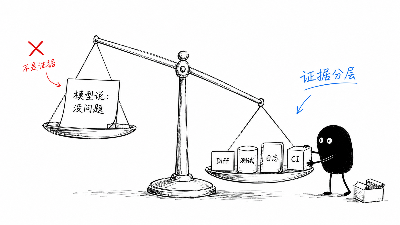 模型输出不是证据